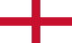 英格兰国家队旗帜，白底红十字